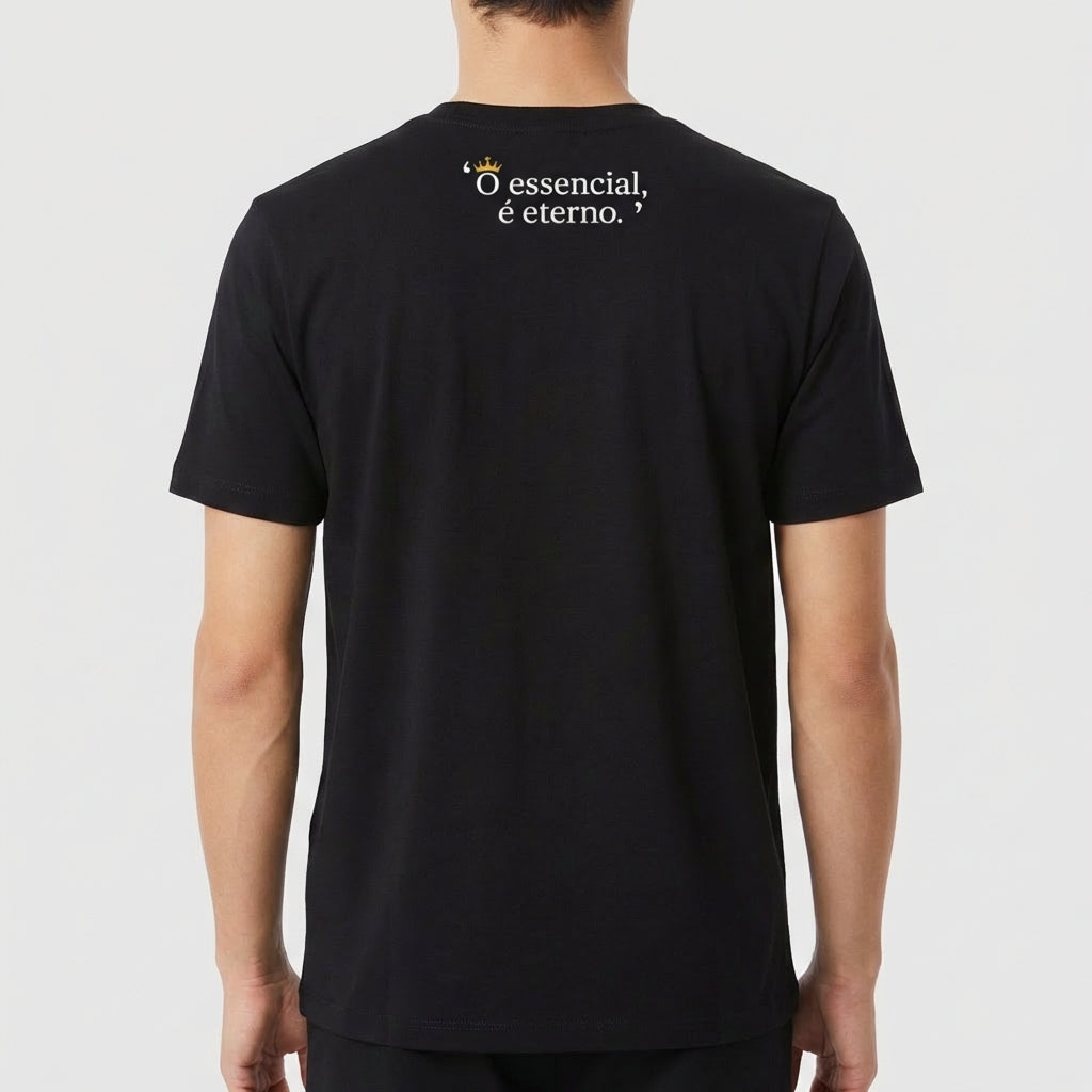 "Camiseta Clássica Preta AUREUM" Camiseta Premium Unissex