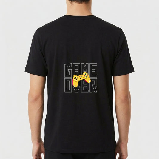 "Camiseta Unissex Estampada "game over"" Camiseta Premium Unissex